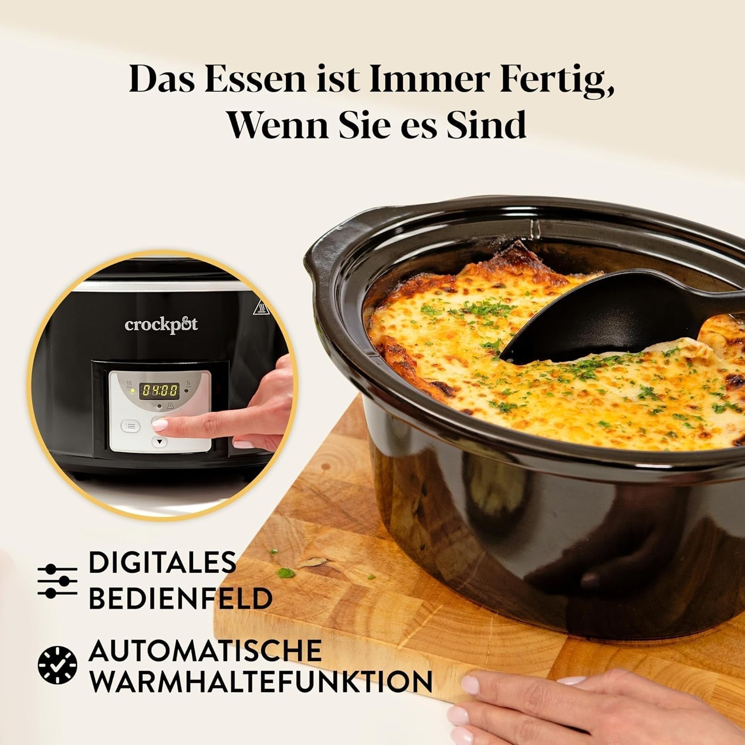 Mijoteuse numérique Crockpot, 3,5 L (3 à 4 personnes), CSC113X Mijoteuse Naty Shop