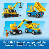 LEGO 60391 City Véhicules de construction et grue à boulets de démolition, pelle, camion-benne et véhicules de transport, jouet éducatif pour enfants à partir de 4 ans Besuche den LEGO-Store