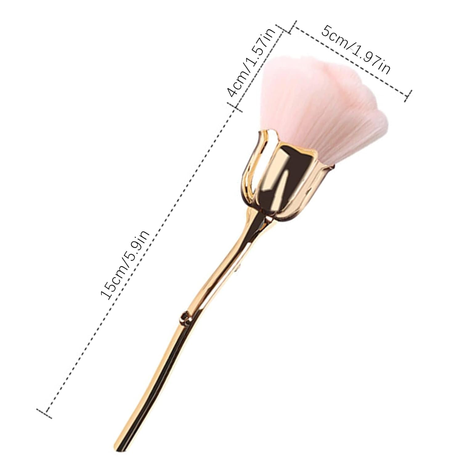 Nail Art Staubpinsel Für Maniküre Rose Kopfbürste,Nagel Kunst Staub Entferner Pinsel,Make-Up-Pinsel Weich,Zubehör Nagel Werkzeuge