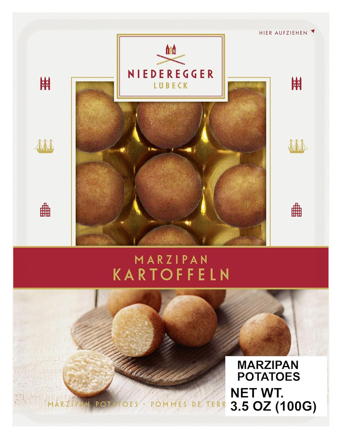 Pommes de terre à la pâte d'amande Niederegger 100g