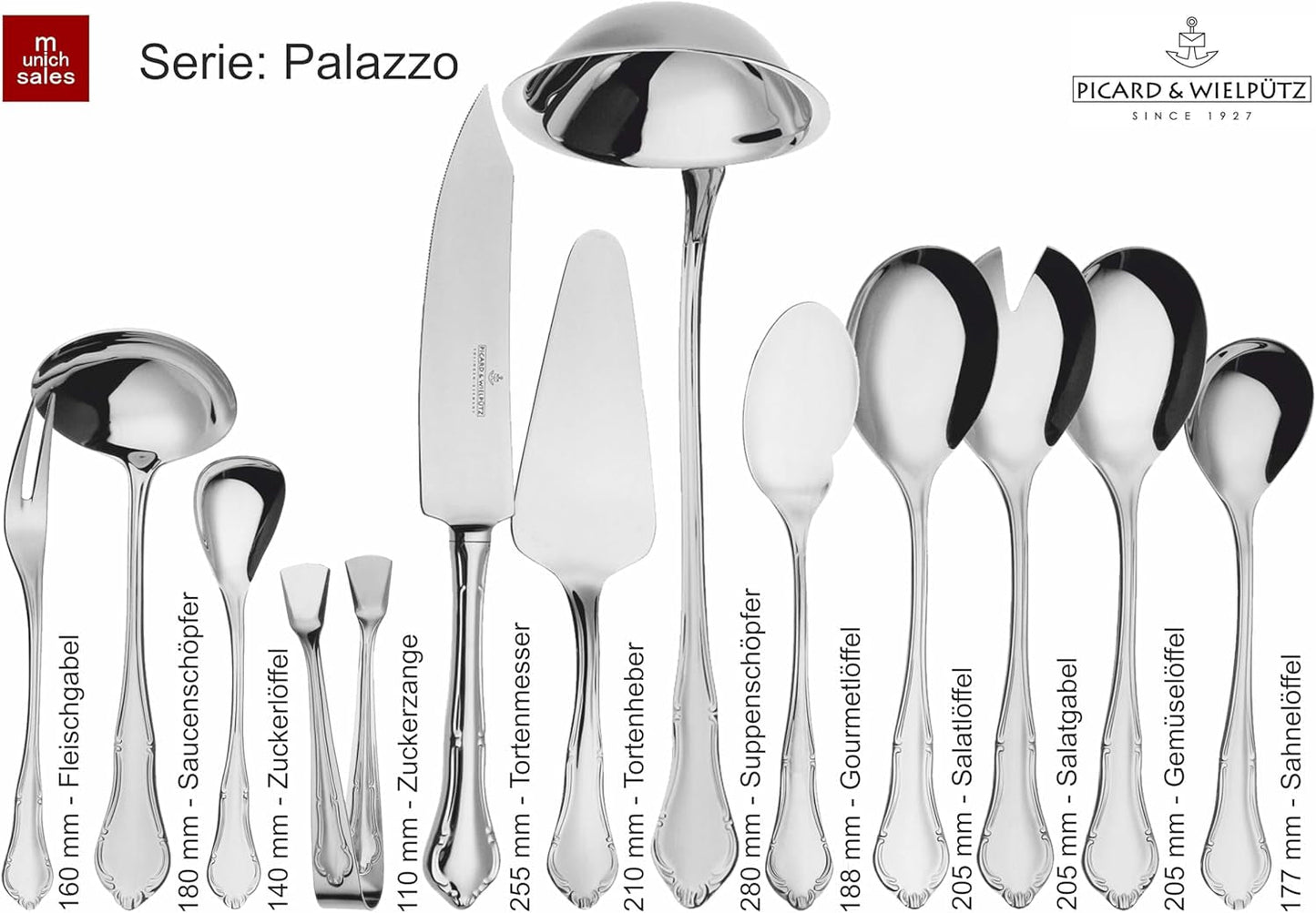 Ménagère Palazzo solide 30 pièces Cuisine Naty Shop