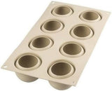 Silikomart, Moule pour gâteaux Tartufo en silicone, 8 Ports Simples, Ø 62 H 52 mm Cuisine Naty Shop