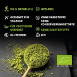 Thé Matcha japonais, qualité premium, en poudre. 100% naturel. Réducteur de thé vert, puissant détoxifiant et antioxydant. Matcha purement cultivé - Origine : Japon (100 g)