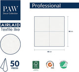 PAW - Serviettes Airlaid (40 X 40 Cm) I 50 pièces I Unicolore I Aspect tissu I Décoration de table élégante I Horeca I Pour les occasions importantes comme les mariages, les fêtes, Noël I Unicolore : Rose