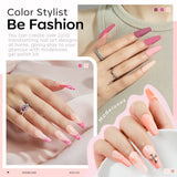 Modelones Ensemble de Vernis à Ongles Gel 35 Pièces, Ensemble de Vernis à Ongles UV avec Lampe 48W, Ensemble de Vernis à Ongles Gel Nude Marron Blanc Rose, Ensemble de Vernis à Ongles Gel UV avec Top Coat Base Nail Studio Set