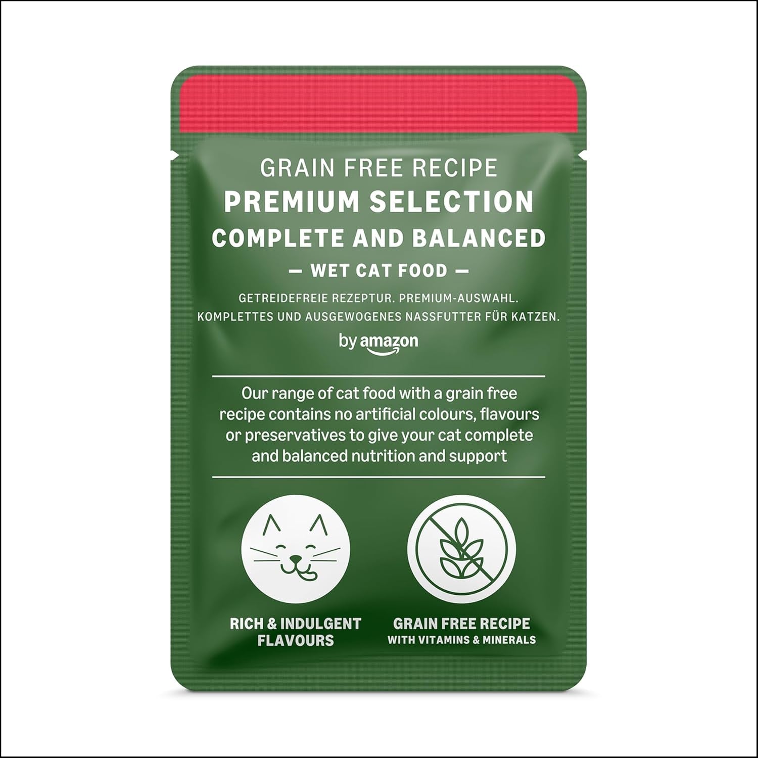 Amazon Nourriture humide sans céréales pour chats adultes Sélection de viande en bouillon 4,76 kg 56 paquets de 85 g (anciennement Lifelong)