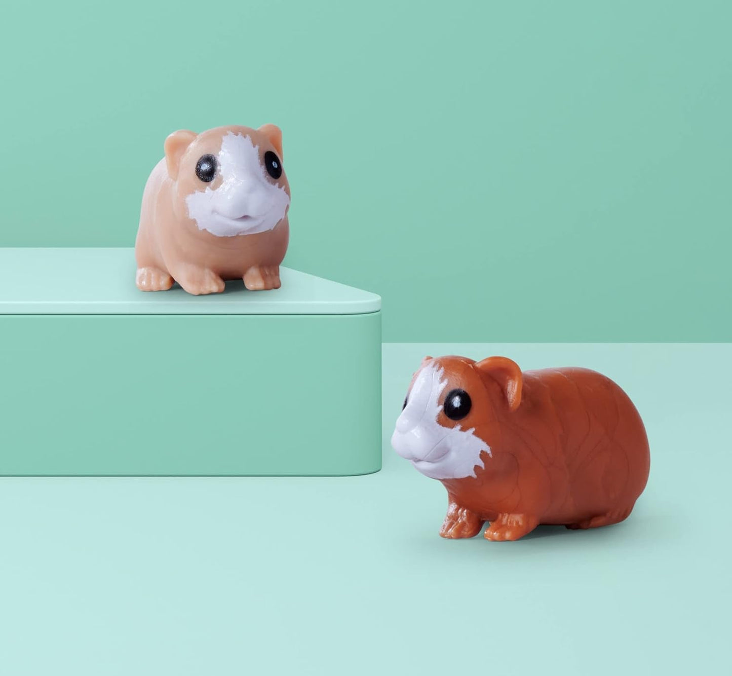 Simba Evi Love Poupée de jeu cochons d'Inde avec deux cochons d'Inde et maison, bouteille d'eau et carottes, 12 cm, à partir de 3 ans