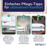 Lot de 2 oreillers pour soutenir la nuque 40X60-13Cm - Oreiller de couchage ergonomique pour la nuque et les épaules, certifié Oeko-Tex Oreillers orthopédiques cervicaux Naty Shop