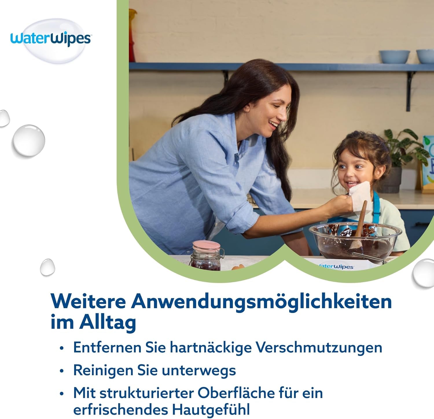 WaterWipes Sensitive+ Lingettes humides pour bébés et tout-petits, 720 unités (paquet de 12), nettoyage 3 en 1, entretien, protection, 99,9 % d'eau, nettoyage texturé, sans parfum