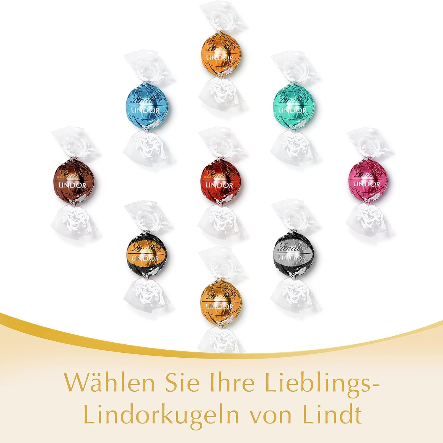 Boules de chocolat blanc Lindt LINDOR | Sachet de 137g | Env. 10 boules de chocolat blanc fourrées fondantes | Coffret cadeau chocolat | Coffret Cadeau Chocolat (Pack de 2)