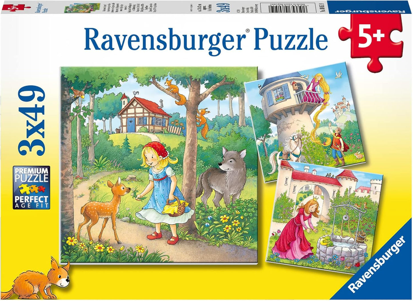 Ravensburger Puzzle pour enfants - 08051 Raiponce, le petit chaperon rouge et le roi grenouille - Puzzle 3X49 pièces pour enfants 5+ Puzzle 3X49 pièces Naty Shop Titre par défaut