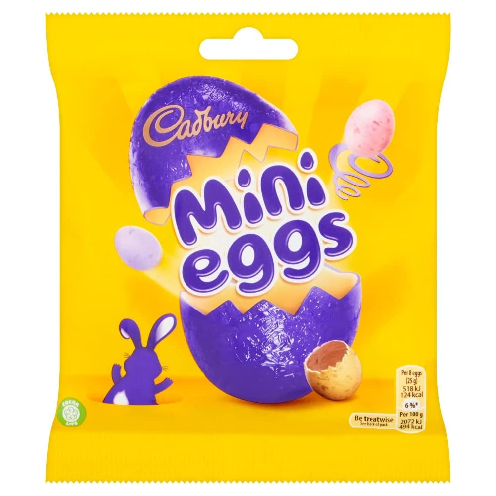 Sachet solide de petits œufs en chocolat (80g) dans un plateau de sucre croquant (Easter Forms)