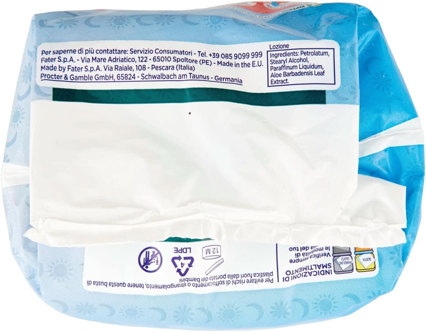 PAMPERS Sole & Luna Junior Housse de protection en néoprène, 14 pièces Naty Shop