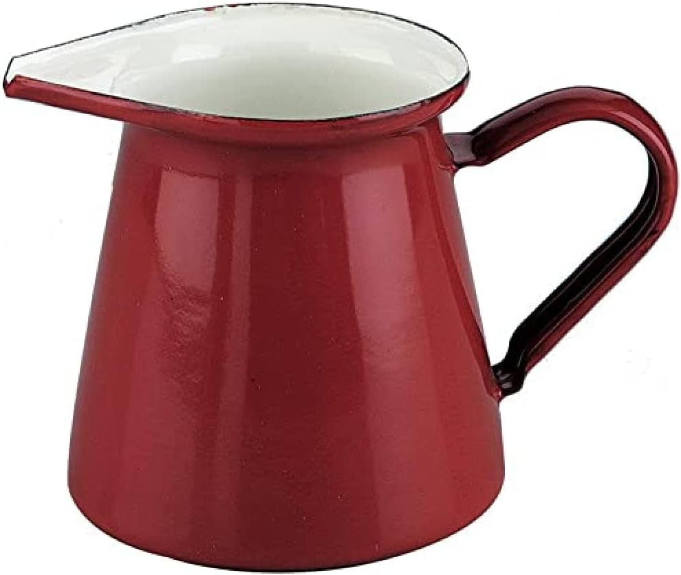910550 – Mug à lait rouge, capacité 0,50 litre.