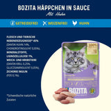 Bozita Senior 8+ Mound nourriture humide pour chat avec des céréales et beaucoup de poulet - 12 sachets x 85g, nourriture humide pour chat sans céréales ni blé - Nourriture humide pour chat avec 8,5% de protéines et 4,5% de matières grasses