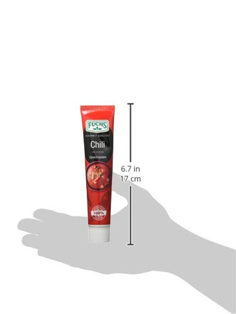 Fuchs Gewürze – Chili Gewürzpaste, vollmundig piquantes Aroma, Paste zum Würzen von scharfen Soßen, Fleisch-Gerichten oder Suppen jeglicher Länder-Küchen, 65 g