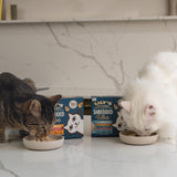 Filets hachés au bouillon de thon et de saumon, préparés avec des ingrédients naturels, Lily's Kitchen, nourriture humide pour chat adulte, boîte de 70g