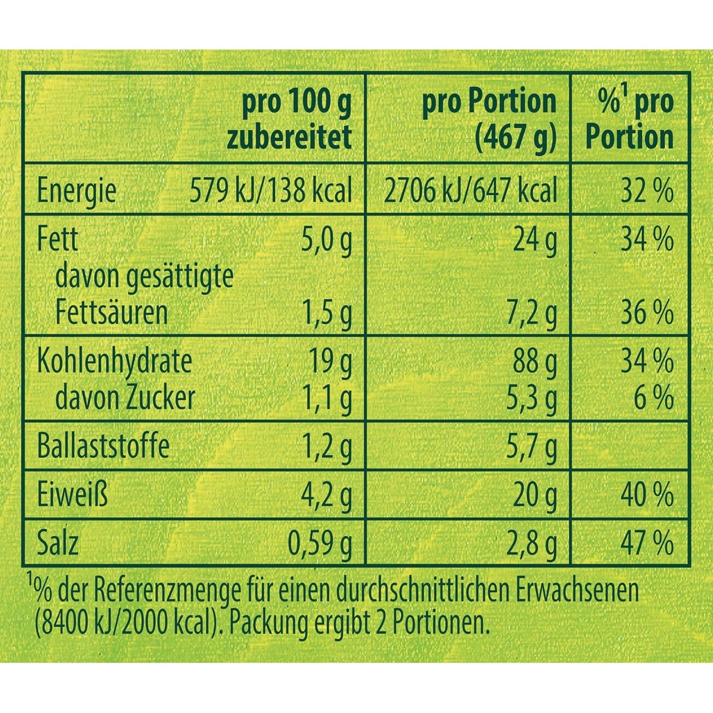 Knorr Fix Vegane Carbonara pour un plat de pâtes végétaliennes sans cuisson, 2 portions