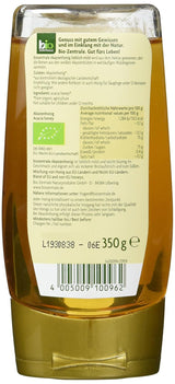 Biozentrale Miel d'acacia biologique | 350 g Miel Bio de fleurs d'acacia blanc | Idéal en tartinade Miel bio pour le thé | Alternative au miel en nid d'abeille (pack de 2)