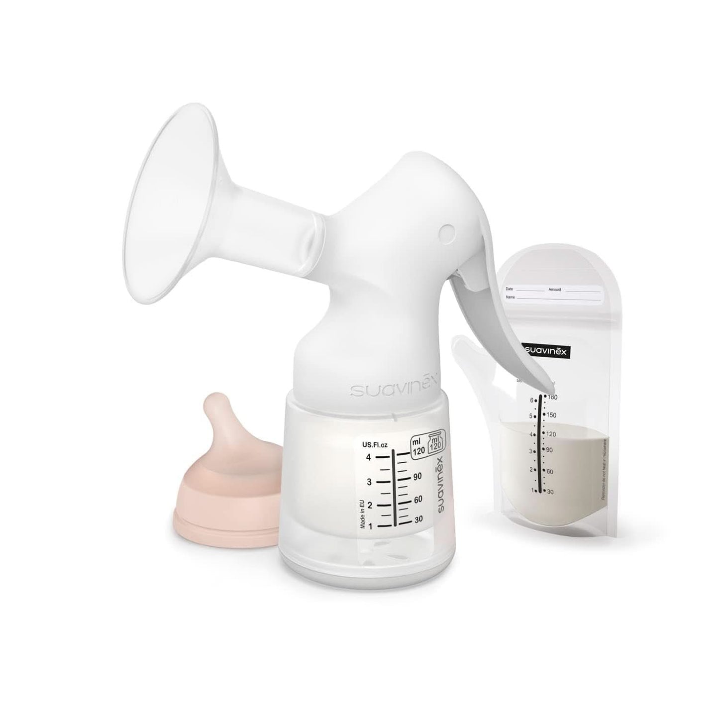 Suavinex, Tire-lait maternel, 120 ml, à débit réglable Accessoires alimentation et allaitement Bebe Naty Shop