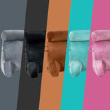 Oreiller de lecture XL pour lit et canapé avec tour de cou amovible, oreiller de dos idéal pour adultes avec mousse à mémoire de forme pour lire, travailler, jouer, regarder la télévision, se détendre (rose)