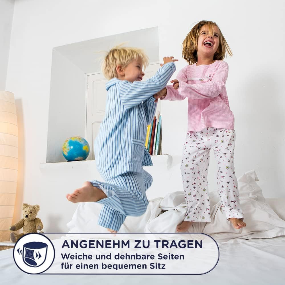 Couches de nuit super absorbantes Huggies DryNites pour filles de 3 à 4 ans (12 à 21 kg), 4 x 16 pièces (64 pièces au total), paquet de culottes mensuel