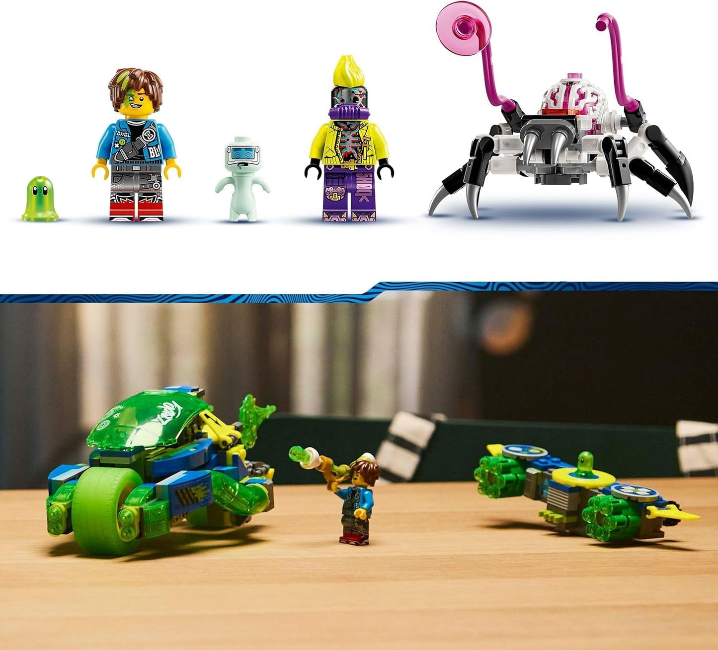 LEGO Dreamzzz Mateo avec Z-Blob Action Racer, ensemble de jeu fantastique 2 en 1 avec véhicules, figurines et créatures de rêve pour enfants à partir de 8 ans, cadeau pour garçons et filles 71491 Jeux de construction Beuche den LEGO-Store