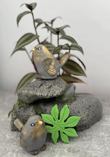 Lot de 3 décorations comestibles en sucre, Oiseaux exotiques Décorations en Pâte à Sucre Nati Shop