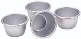 Kitchencraft Mini Moules à Pudding Aluminium Anodisé 7,5 cm Ensemble de 4 Moules et Plateaux de Cuisson Argenté Naty Shop