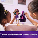 Bal masqué Deluxe Unicorn Academy - Poupée originale Sophia de la populaire série Netflix, 24 cm de hauteur, avec 2 tenues et accessoires, à partir de 4 ans