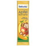 Barres pomme et banane (20 x 25g), sucrées uniquement avec des fruits, parfaite collation entre les repas, préparées à partir d'ingrédients strictement contrôlés et sélectionnés.