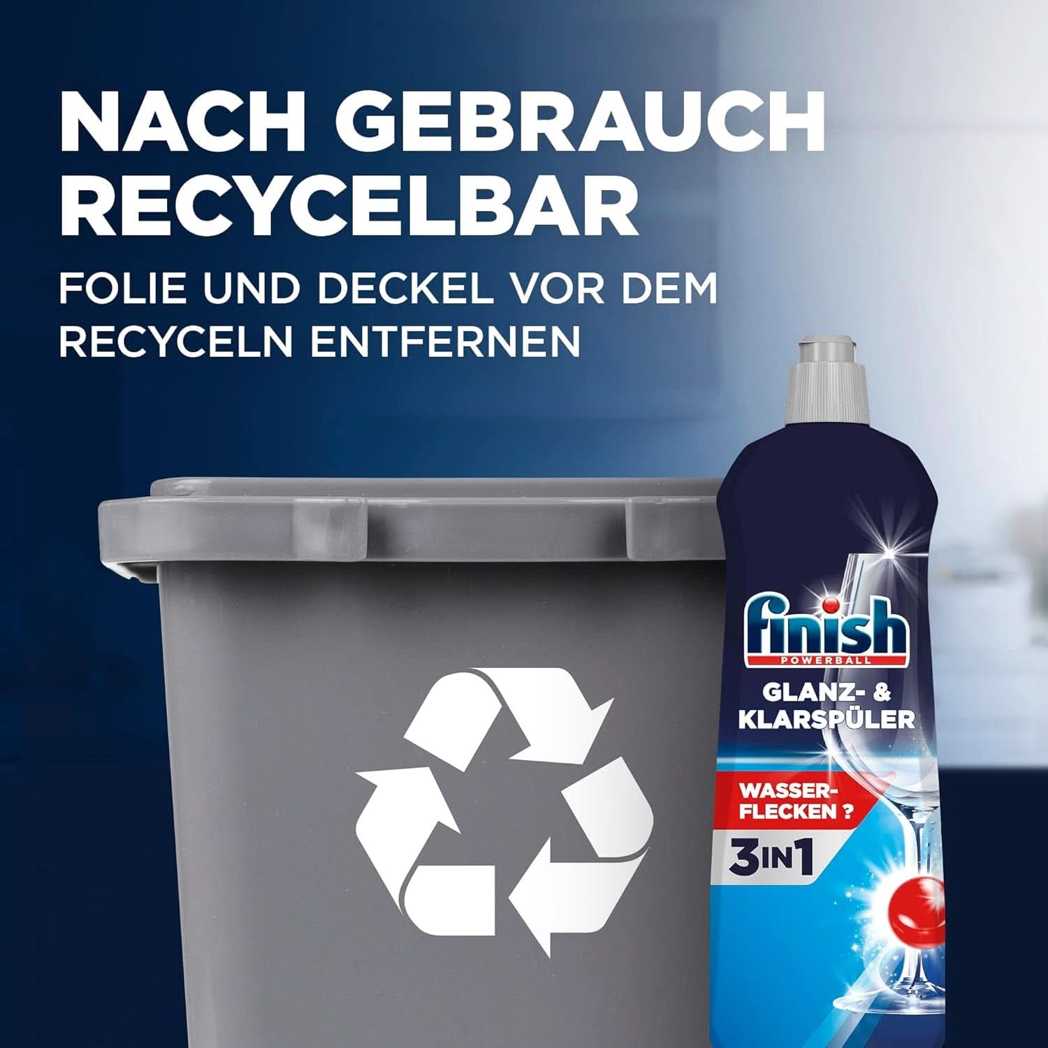 Finish Shine & Rinse Aid - Pour une vaisselle brillante et sèche sans taches d'eau - Megapack 800 ml (pack de 3) Naty Shop