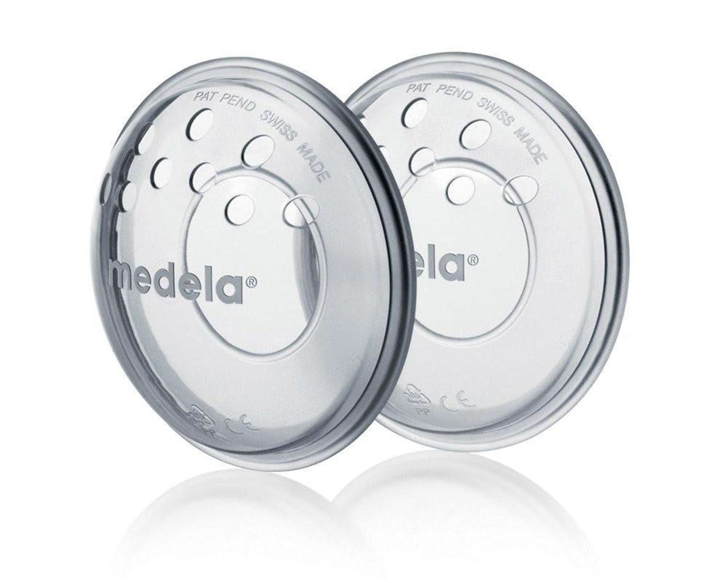 Coquilles d'allaitement Medela - sans BPA, en silicone souple, avec trous d'aération respirants, comprend 2 coquilles Accessoires Alimentation et Allaitement Bebe Naty Shop