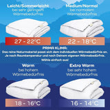 Allnights - Couette confort léger 135X200 100% plumes et duvets neufs, adaptée aux personnes allergiques, lavable jusqu'à 60°C, fabriquée en Allemagne Couettes et couettes Naty Shop