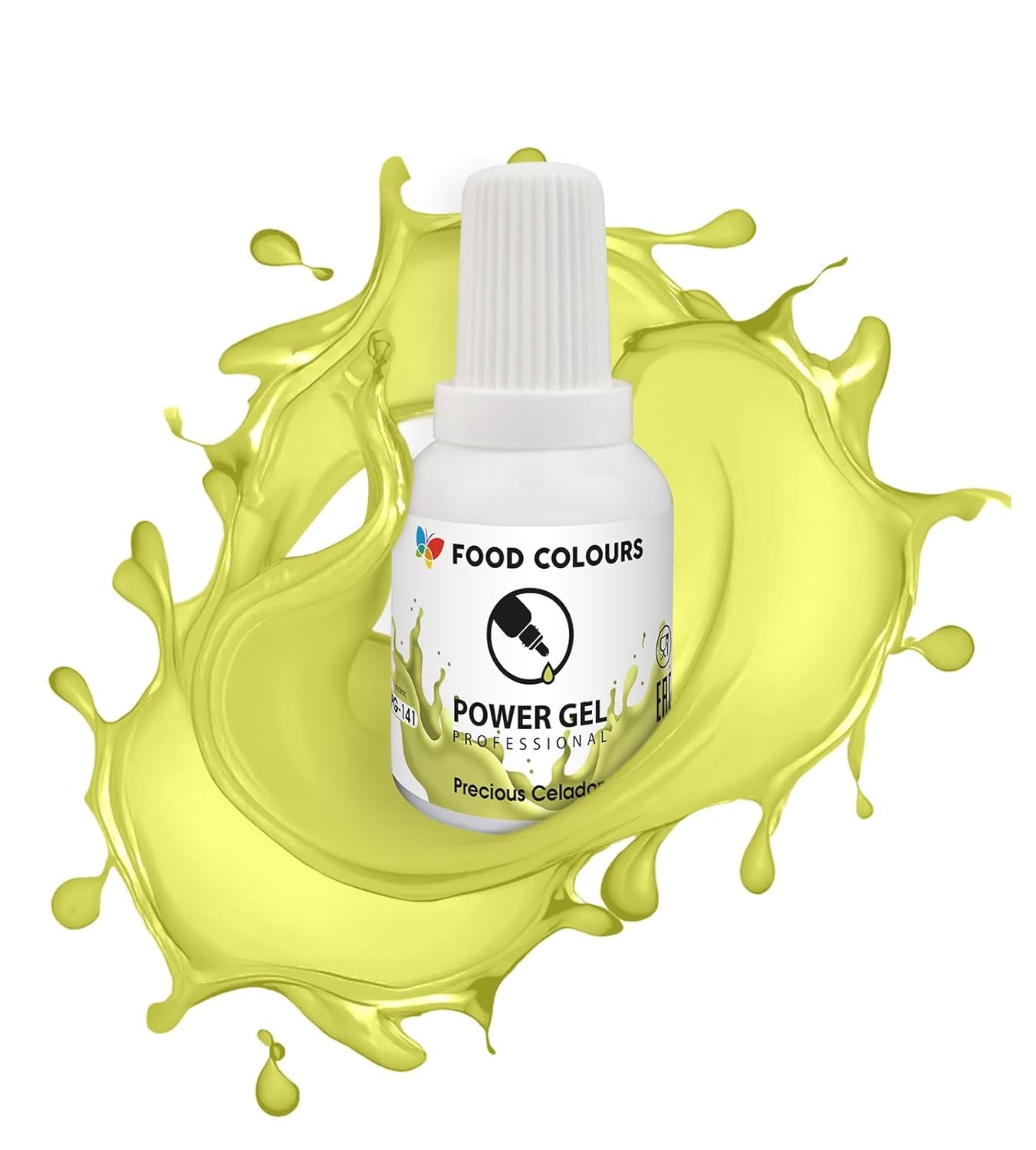 Colorant alimentaire en gel, beige, couleur champagne, 20 g. Colorant alimentaire pour une large gamme d'applications pour la décoration de gâteaux, tartelettes, crème, génoise, glaçage royal, macarons.