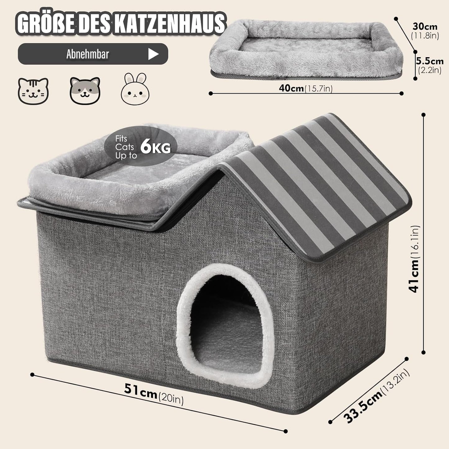 Couvertures et meubles, Animaux, Grottes et maisons, Chats, Lits pour chats, Chats - lits, matelas
