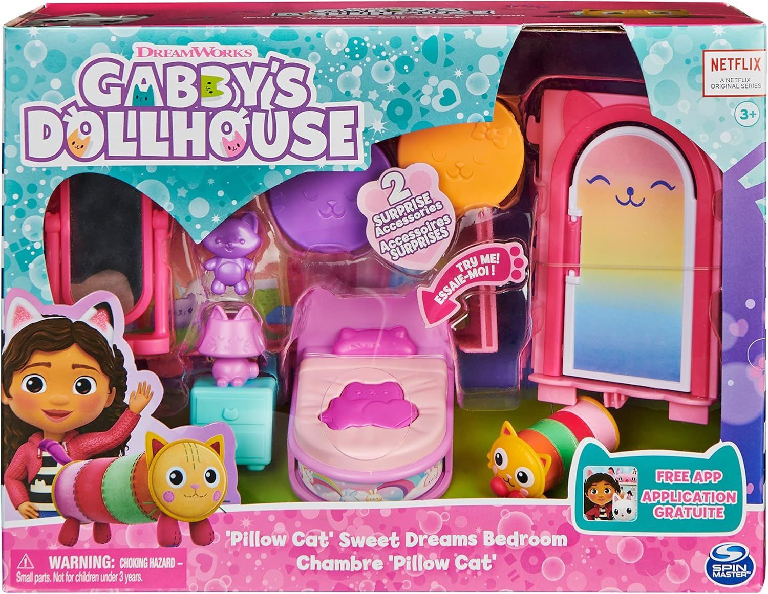 Chambre de luxe Gabby Dollhouse Chambre de musique Groovy et chambre de luxe Sweet Dreams Chambre de chat moelleux