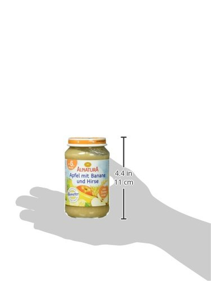 Bio Apfel Mit Banane Und Hirse, Ab Dem 6. Monat, 190 G Naty Shop