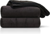 Amago - Couverture confortable, aspect cachemire, 180 X 220 cm - Noir Lits et Couvertures Besuche den Gözze-Store Default title