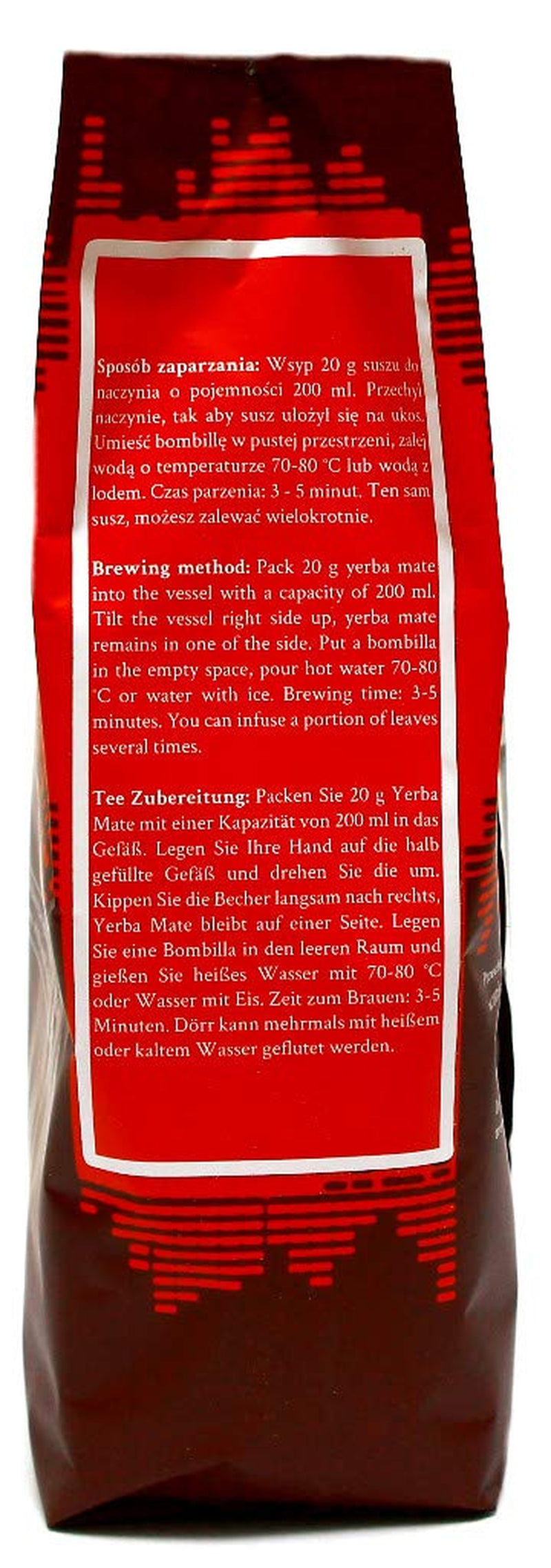 Thé Mate Caféine I Non torréfié, sans tige et sans poudre Traditionnel - Thé Mate Fort du Paraguay I Teneur en Caféine | Boisson énergisante et détoxifiante 500 G I 0,5 Kg
