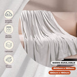 Couvre-lit polaire ultra doux Brentford's, gris argenté, grand lit double - 150 x 200 cm Lits et couvertures Beuche den Brentfords-Store