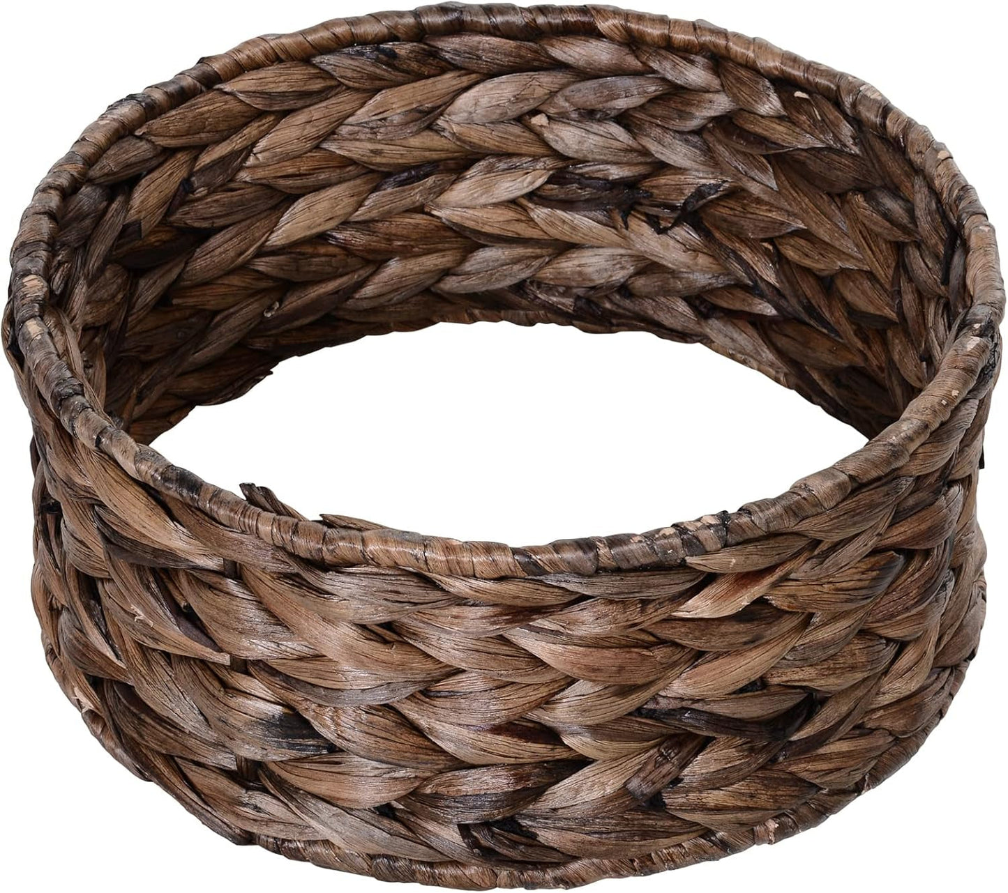 PawHut Rotin Katzenkorb Katzenhöhle Katzenhütte Katzenbett mit Kissen Haustierbett Wasserhyazinthe Kaffee 50 x 42 x 60 cm
