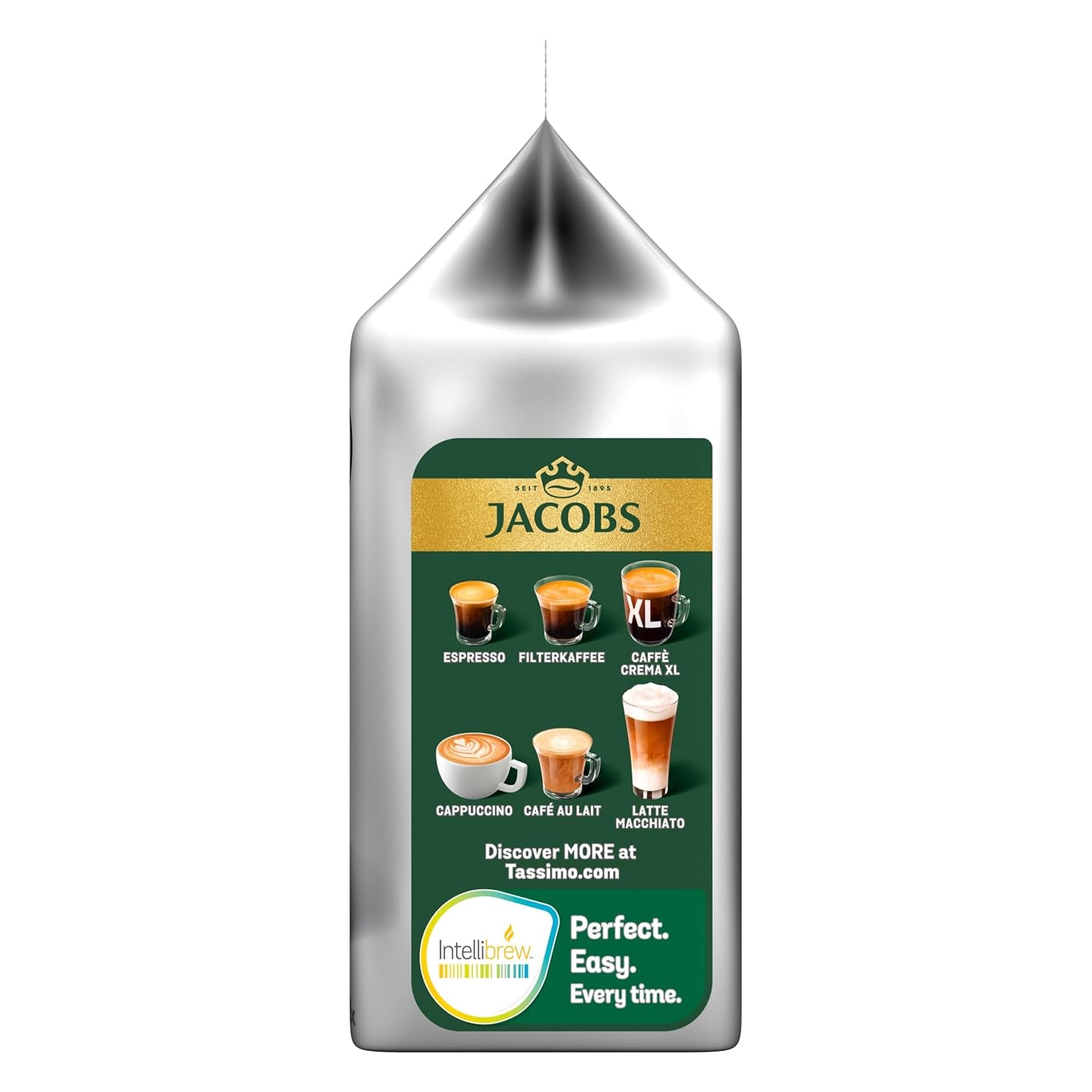 Tassimo Kapseln Jacobs Type Latte Macchiato Classico, 5 x 8 tampons, 40 Kaffeekapseln