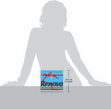 Serviettes en papier Renova, étiquette rouge bleue 70 serviettes