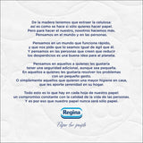 Regina Feeling - 42 rouleaux de papier toilette, 175 feuilles à trois couches, extrait naturel de coton et parfum délicat, emballage en plastique recyclé à 60%, papier certifié 100% Fsc