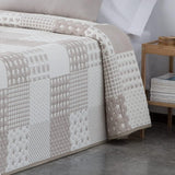 VIALMAN Colcha Bouti Ligera Couvre-lit Sofia 21, coton polyester, beige, Cama 150 : 250 X 270 Cm Lits et Couvertures Besuche den VIALMAN-Store