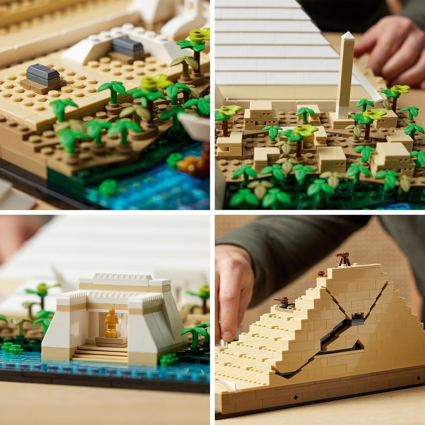 LEGO 21058 Architecture La Pyramide de Khéops Kit de construction pour loisirs créatifs, idée cadeau pour adultes, hommes, femmes, mère, père, activité créative, collection de monuments célèbres Besuche den LEGO-Store