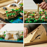 LEGO 21058 Architecture La Pyramide de Khéops Kit de construction pour loisirs créatifs, idée cadeau pour adultes, hommes, femmes, mère, père, activité créative, collection de monuments célèbres Besuche den LEGO-Store