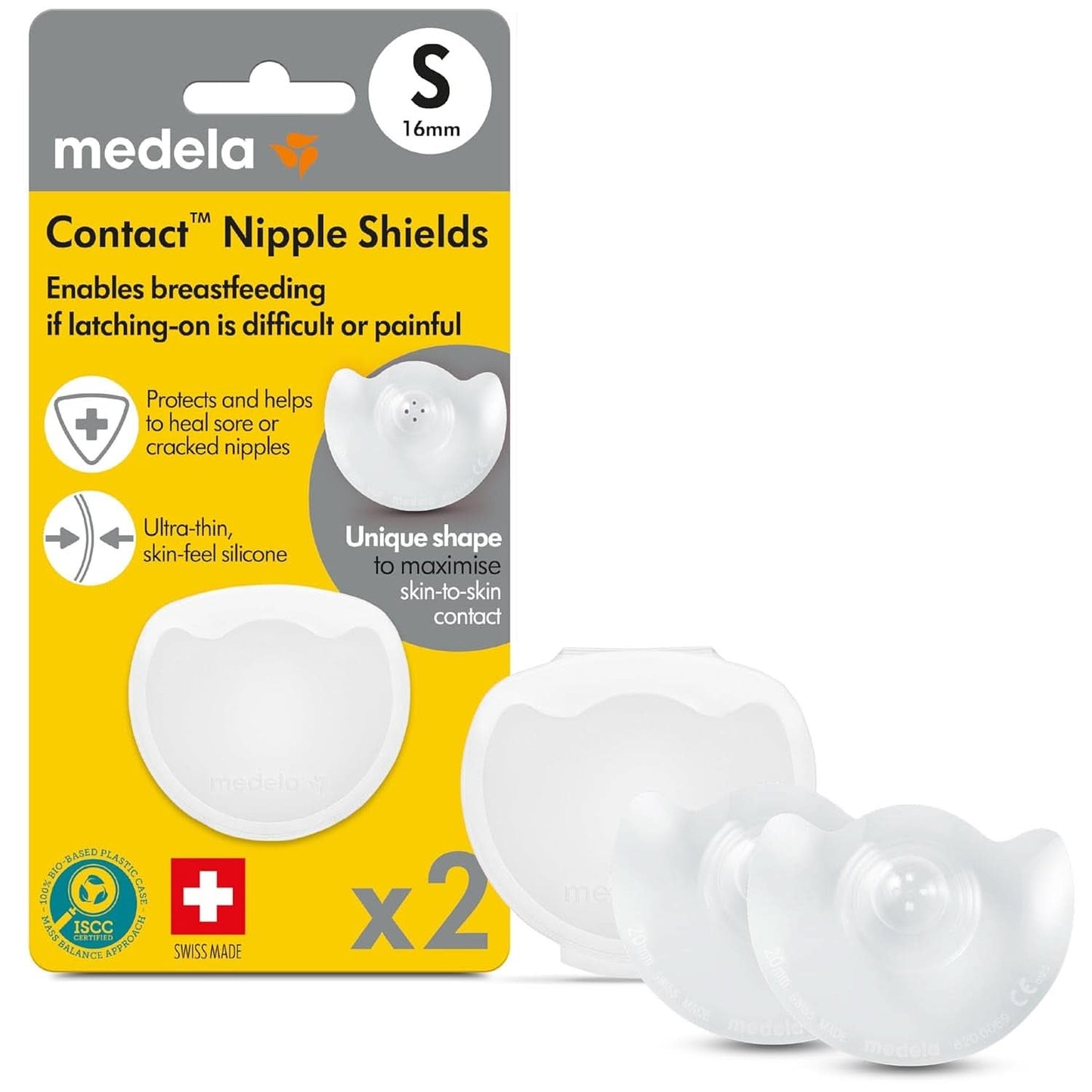 Medela Protège-tétons, silicone, multicolore Accessoires Alimentation et Allaitement Bebe Naty Shop