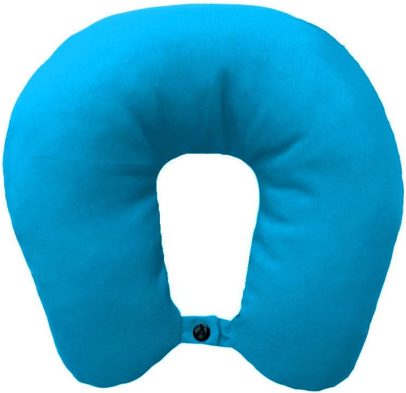 Lemos Home Oreiller cervical avec rembourrage en microfibre, oreiller de soutien du cou, oreiller de voyage confortable pour avion, voiture, bureau, idéal pour le camping, les vacances et les gadgets de voyage (vert menthe)